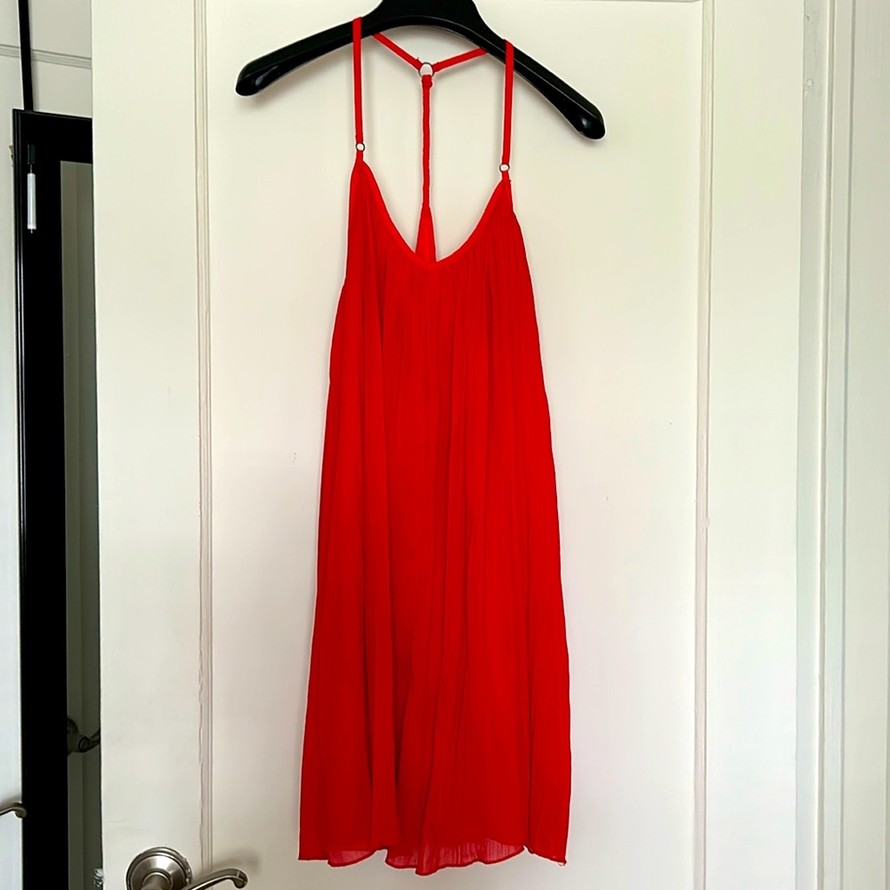 Red A&F dress